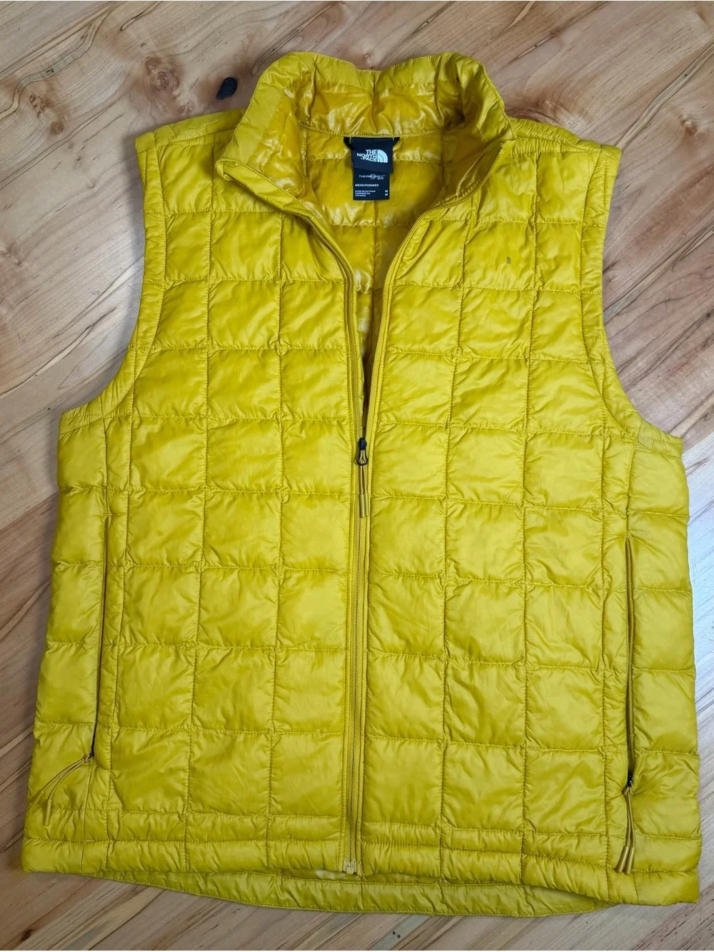 The North Face ThermoBall Eco Men’s Vest Size M Yellow Lightweight Puffer